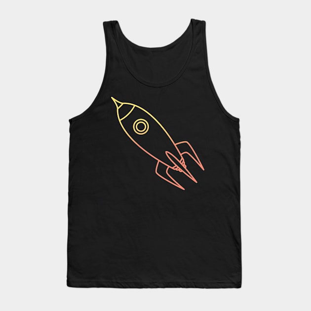 Rechno Rocket Tank Top by Usea Studio